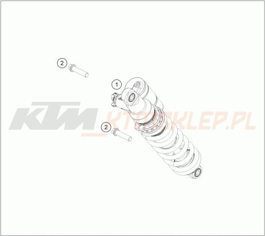 Schemat "amortyzator tył" do KTM 300 EXC HARDENDURO