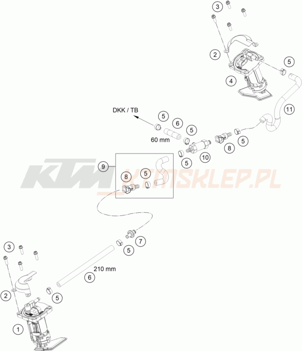 Schemat "pompa paliwa" do KTM KTM 450 RALLY REPLICA