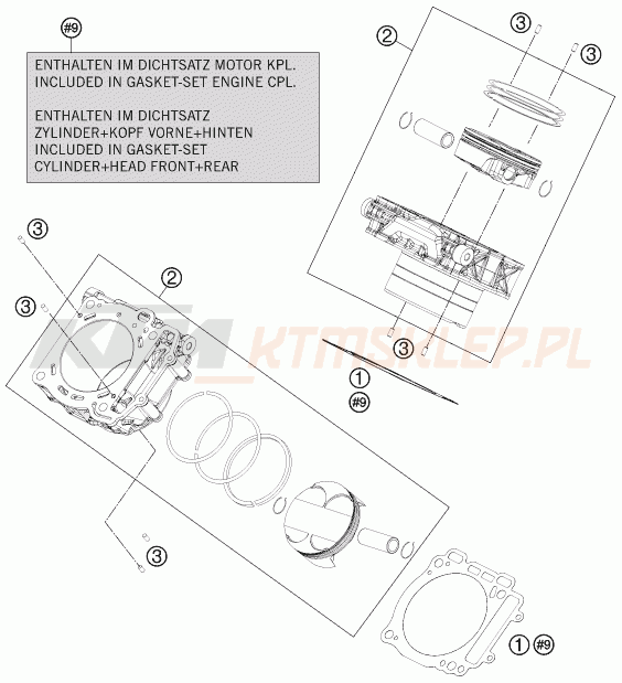 Schemat "cylinder" do KTM 1190 RC8