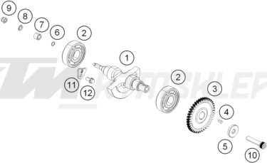 Schemat "BALANCER SHAFT" do KTM 390 DUKE ABS BAJAJ
