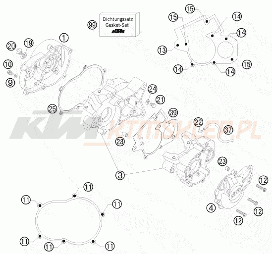 Schemat "kartery" do KTM 50 SX MINI