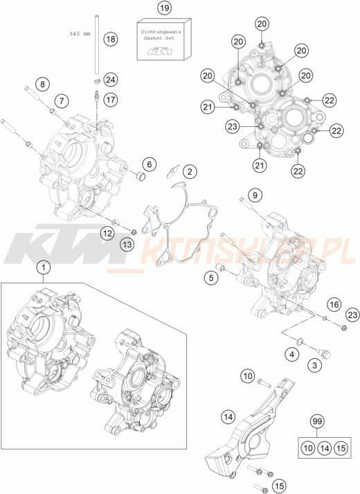 Schemat "kartery" do KTM 65 SX