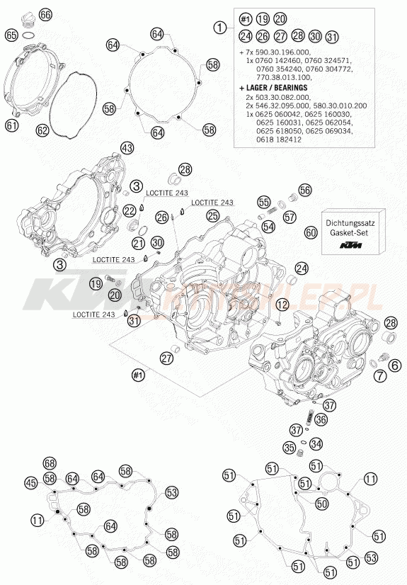 Schemat "kartery" do KTM 250 SX-F