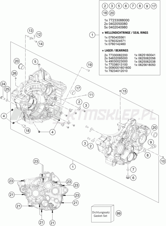Schemat "kartery" do KTM 250 SX-F ADAMO EDITION