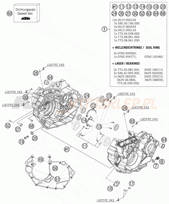 Schemat "kartery" do KTM 450 SXS-F