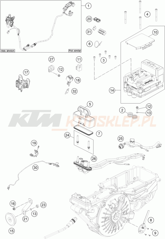 Schemat "wiązka elektryczna" do KTM FREERIDE E-XC