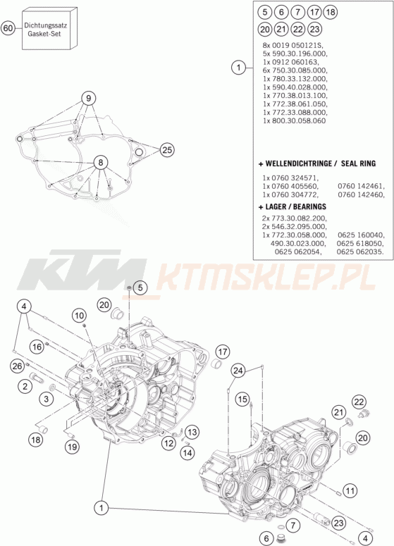 Schemat "kartery" do KTM 250 SX-F