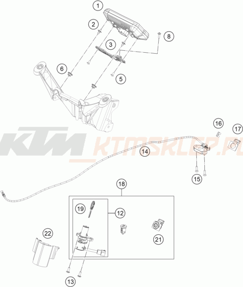 Schemat "system zabezpieczający" do KTM RC 125