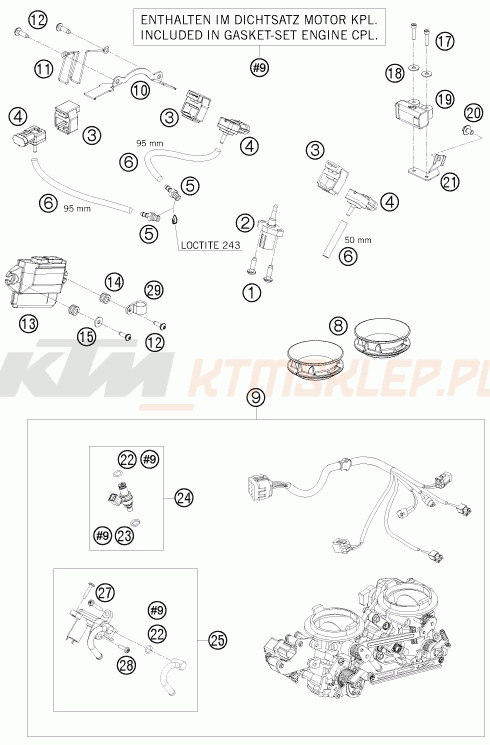 Schemat "wtrysk paliwa" do KTM 1190 RC8
