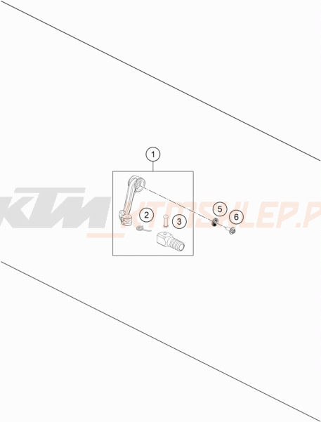 Schemat "dźwignia zmiany biegów" do KTM 690 Duke