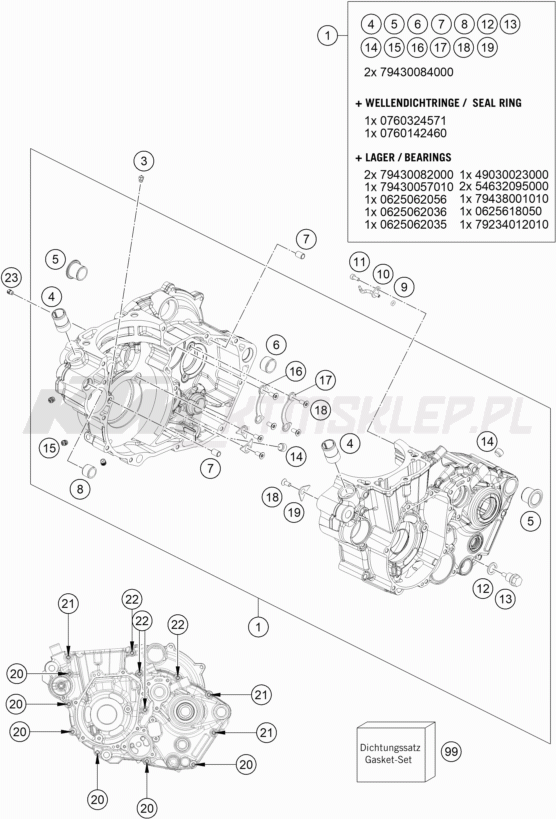 Schemat "kartery" do KTM 500 EXC-F