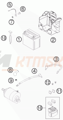 Schemat "akumulator" do KTM 250 XC-F