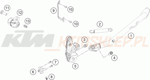 Schemat "stopki postojowe" do KTM 790 ADVENTURE
