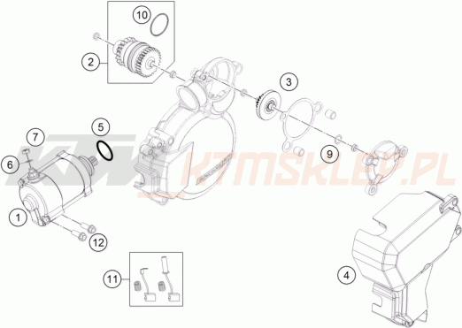 Schemat "rozrusznik" do KTM 200 XC-W