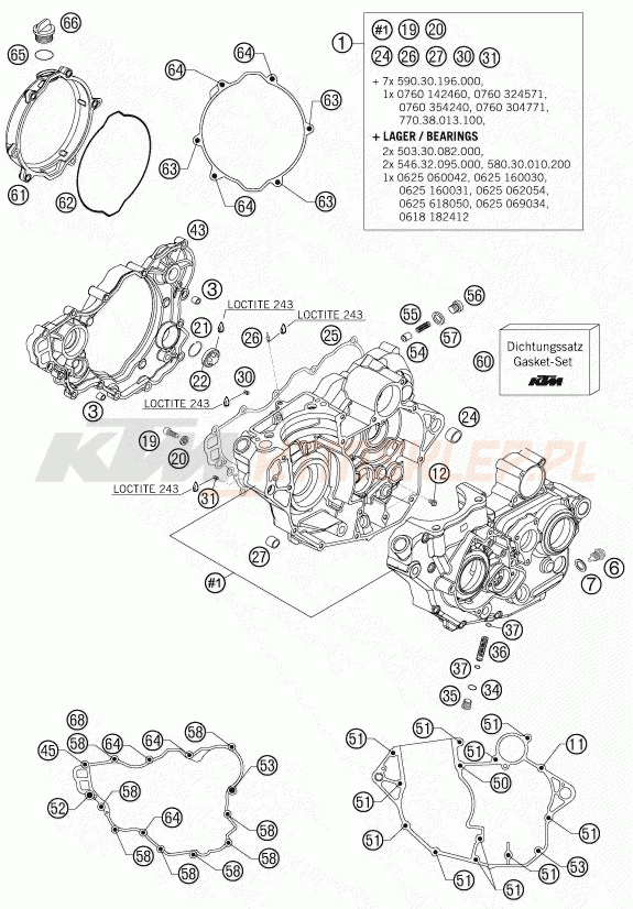 Schemat "kartery" do KTM 250 SX-F