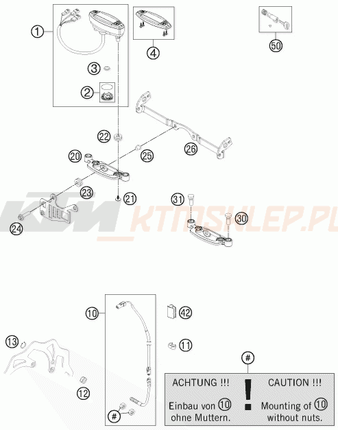 Schemat "system zabezpieczający" do KTM 300 EXC