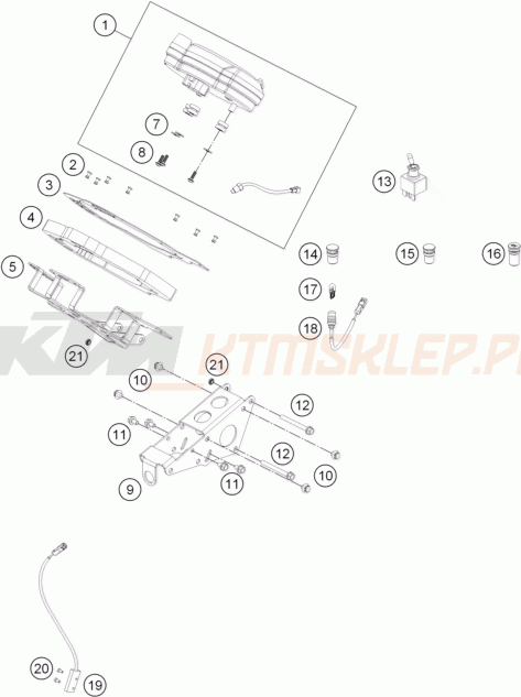 Schemat "system zabezpieczający" do KTM RC 250 R