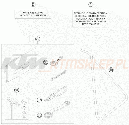 Schemat "dodatki opcjonalne" do KTM 85 SX 19/16