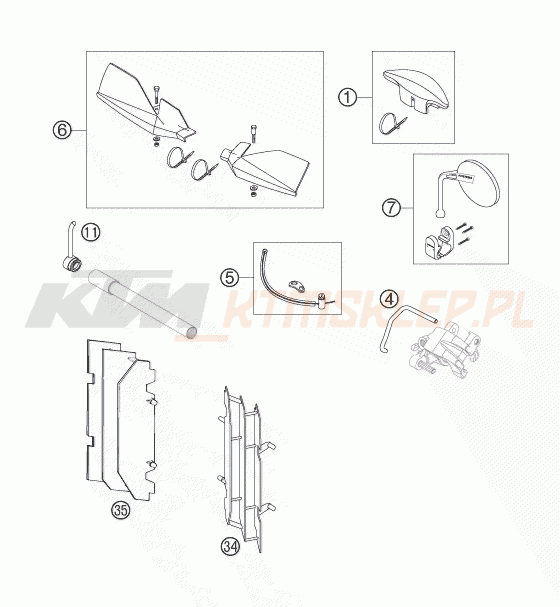 Schemat "akcesoria" do KTM 300 EXC SIX-DAYS