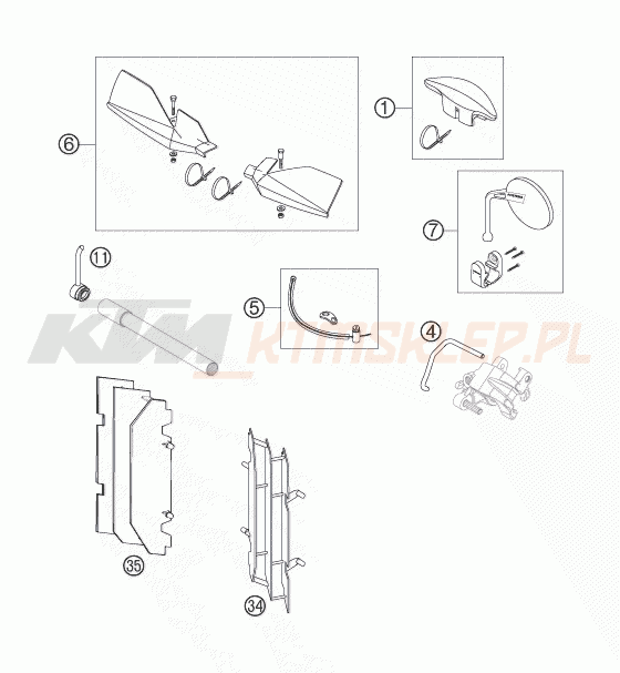 Schemat "akcesoria" do KTM 300 EXC SIX-DAYS