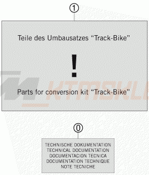 Schemat "CONVERSION KIT" do KTM 1190 RC8R TRACK