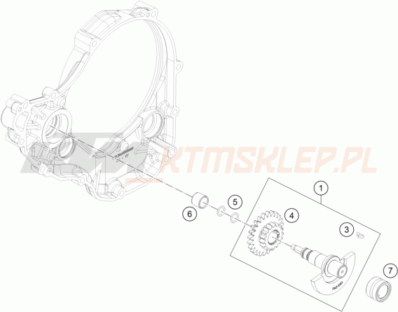 Schemat "BALANCER SHAFT" do KTM 350 SX-F