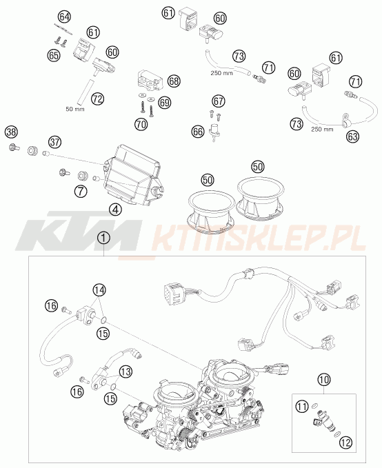 Schemat "wtrysk paliwa" do KTM 990 SUPER DUKE