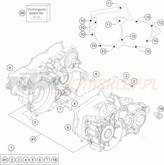 Schemat "kartery" do KTM FREERIDE 250 R