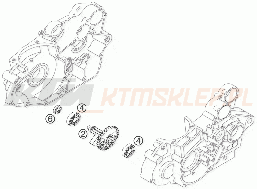 Schemat "BALANCER SHAFT" do KTM 525 XC ATV