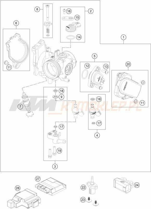Schemat "wtrysk paliwa" do KTM 450 SMR