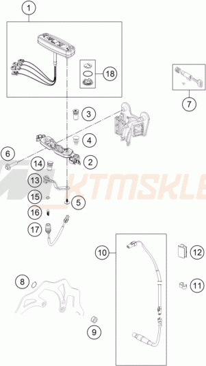 Schemat "system zabezpieczający" do KTM FREERIDE 250 R