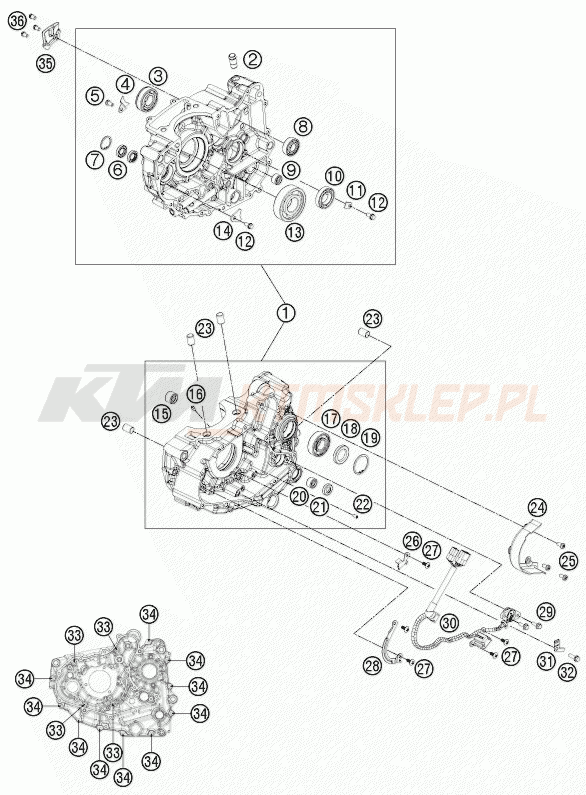 Schemat "kartery" do KTM 125 DUKE