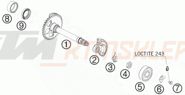 Schemat "BALANCER SHAFT" do KTM 450 XCR-W