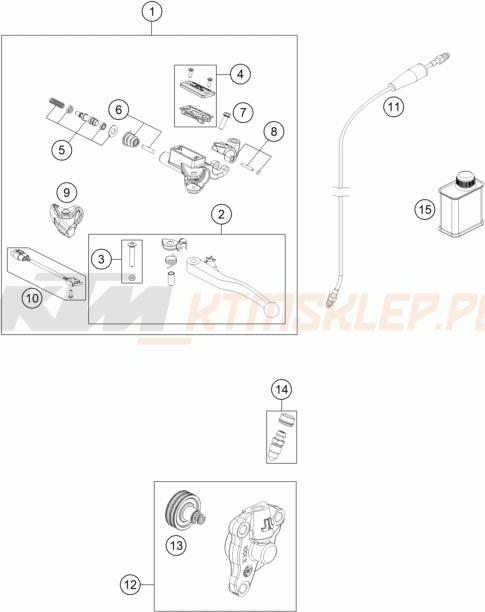 Schemat "CLUTCH CONTROL" do KTM 690 SMC R