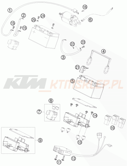 Schemat "akumulator" do KTM 690 SUPERMOTO R