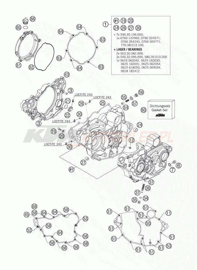 Schemat "kartery" do KTM 250 SXS-F
