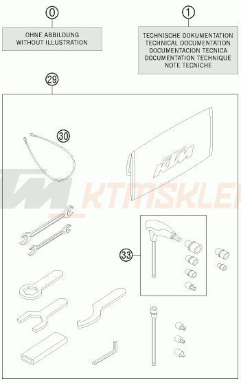 Schemat "dodatki opcjonalne" do KTM 1190 RC8 R