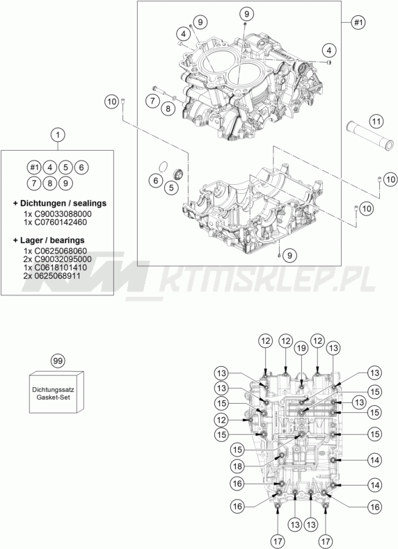 Schemat "kartery" do KTM 790 DUKE - D.D.
