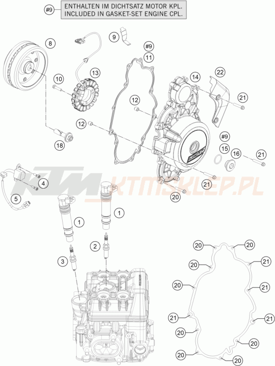 Schemat "układ zapłonowy" do KTM 1290 Super Adventure S