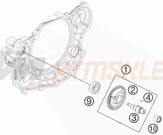 Schemat "BALANCER SHAFT" do KTM 500 EXC