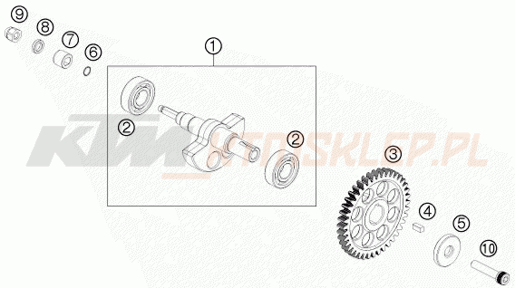 Schemat "BALANCER SHAFT" do KTM 125 DUKE