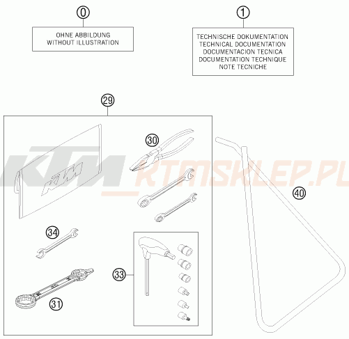Schemat "dodatki opcjonalne" do KTM 85 SX 17/14