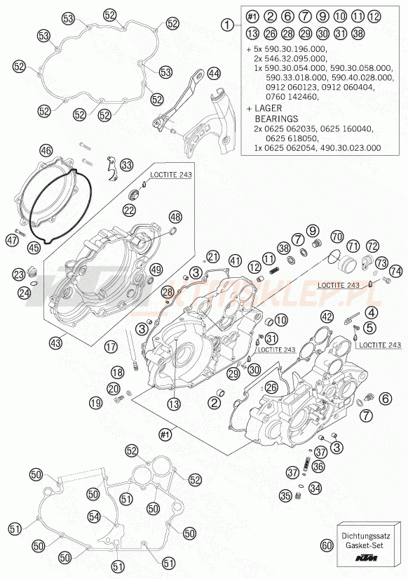 Schemat "kartery" do KTM 450 SXS