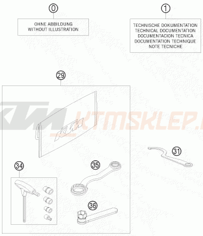 Schemat "dodatki opcjonalne" do KTM 65 XC