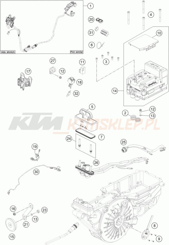 Schemat "wiązka elektryczna" do KTM Freeride E-XC NG
