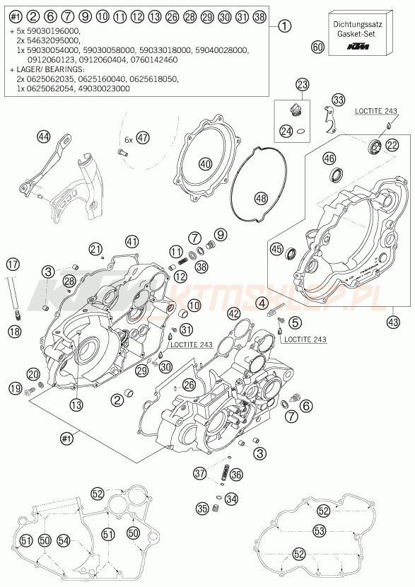 Schemat "kartery" do KTM 525 EXC FACTORY RACING