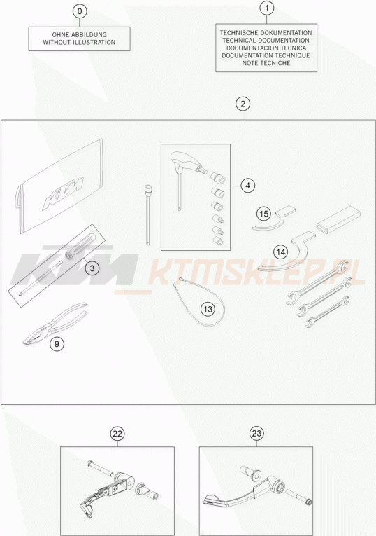 Schemat "dodatki opcjonalne" do KTM 1290 SUPERDUKE R S.E. ABS