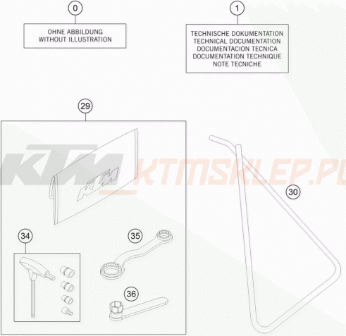 Schemat "dodatki opcjonalne" do KTM 65 SXS