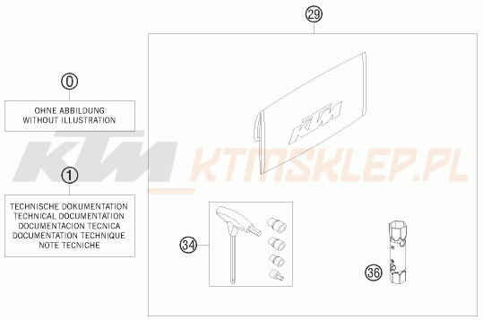 Schemat "dodatki opcjonalne" do KTM 65 XC