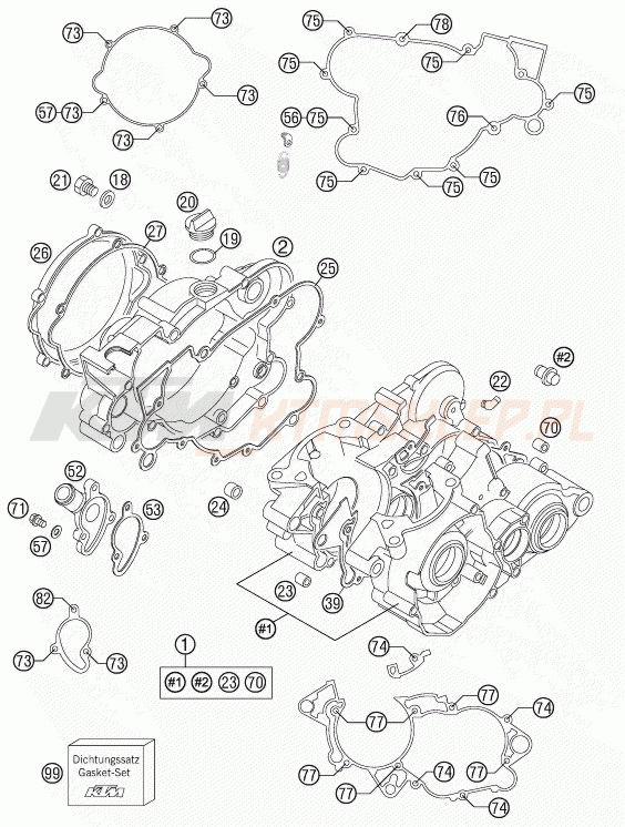 Schemat "kartery" do KTM 85 SX 17/14